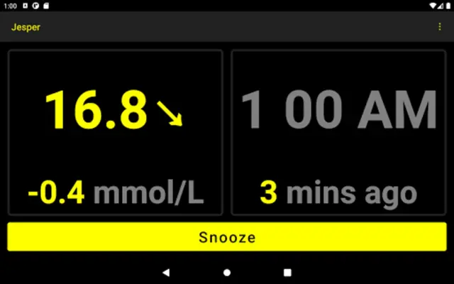 Nightwatch - A Nightscout client android App screenshot 1